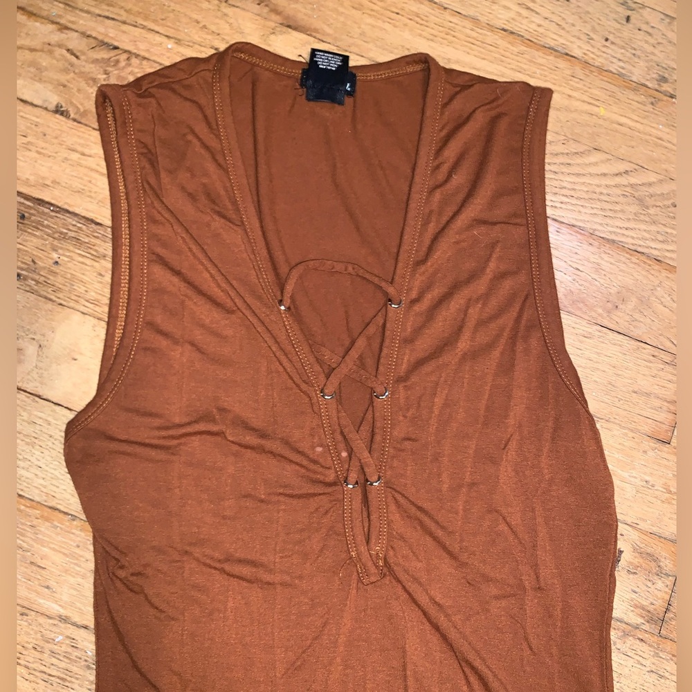 Brown bodysuit
